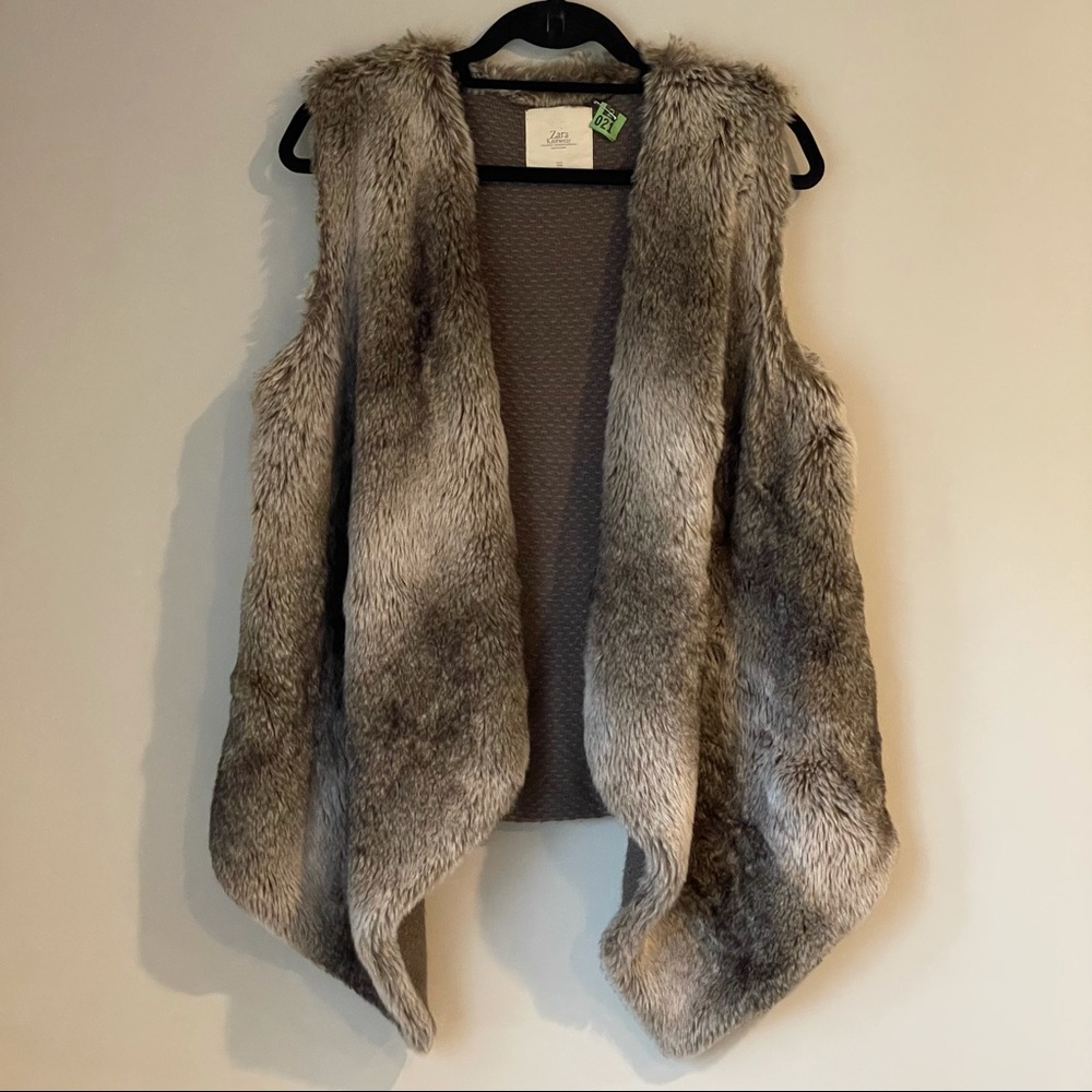 Zara Faux Fur Vest